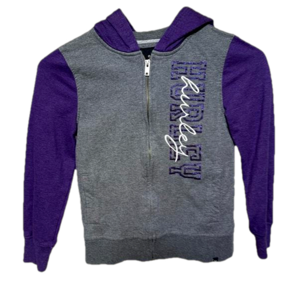 Hurley Girls Zip Up Hoodie Size 7-8